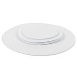 Felt Dish Protection Pad AntiFriction Storage Separator Insulation Mat Food Plate Porcelain Divider(White 24PCS)