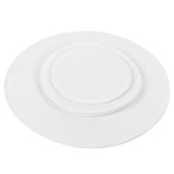 Felt Dish Protection Pad AntiFriction Storage Separator Insulation Mat Food Plate Porcelain Divider(White 24PCS)