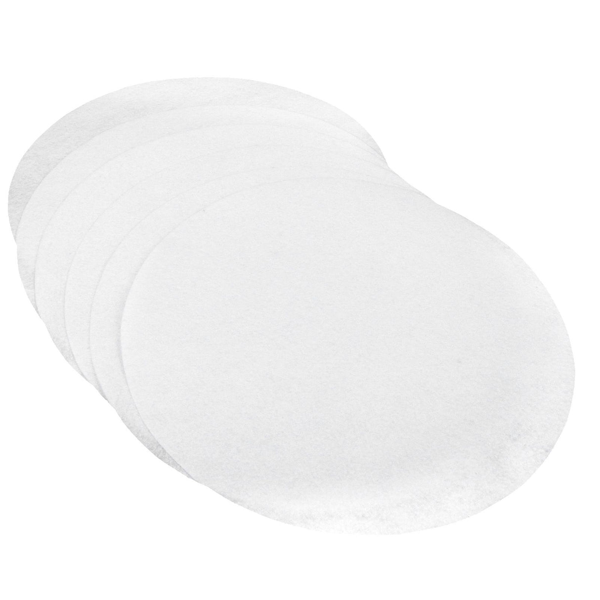 Felt Dish Protection Pad AntiFriction Storage Separator Insulation Mat Food Plate Porcelain Divider(White 24PCS)