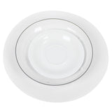 Felt Dish Protection Pad AntiFriction Storage Separator Insulation Mat Food Plate Porcelain Divider(White 24PCS)