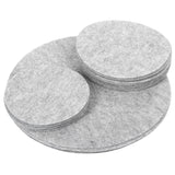Soft Felt Plate Dividers Pan Separator Pads Cookware Bakeware Dish Pot Stacking ProtectorsGray 48PCS - Front View