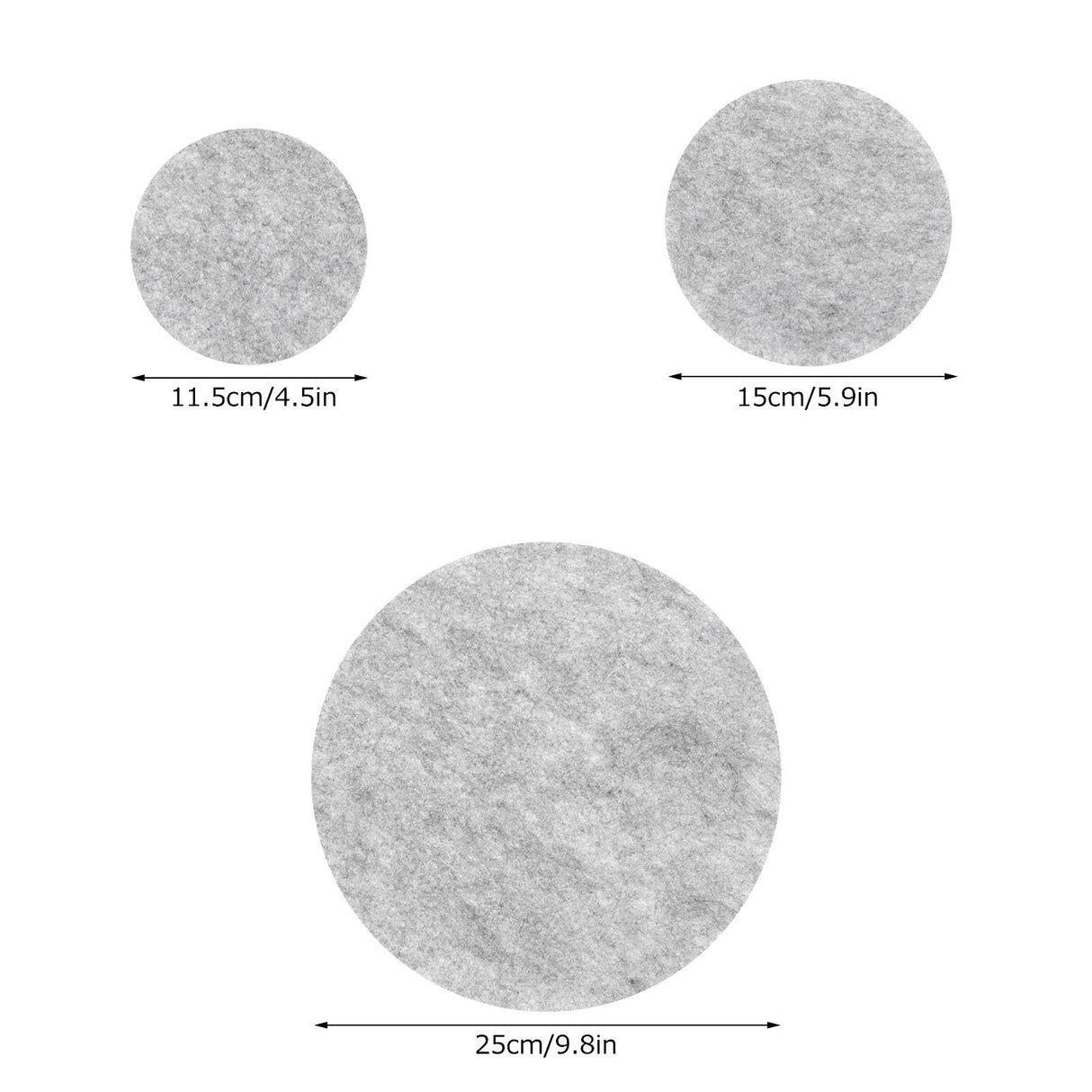 Soft Felt Plate Dividers Pan Separator Pads Cookware Bakeware Dish Pot Stacking ProtectorsGray 24PCS
