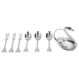 Stylish Tableware Storage Holder Rack Stainless Steel Fork Spoon Kitchen Tableware Set - Side View