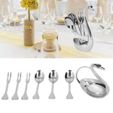 Stylish Tableware Storage Holder Rack Stainless Steel Fork Spoon Kitchen Tableware Set - Extra Image