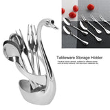 Stylish Tableware Storage Holder Rack Stainless Steel Fork Spoon Kitchen Tableware Set