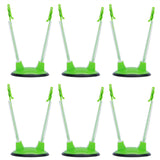 6Pcs Food Storage Bag Holder Stand HandsFree Bag Racks Home Kitchen Accessory Green