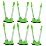 6Pcs Food Storage Bag Holder Stand HandsFree Bag Racks Home Kitchen Accessory Green