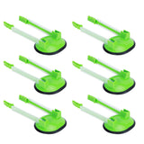 6Pcs Food Storage Bag Holder Stand HandsFree Bag Racks Home Kitchen Accessory Green