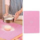 Silicone Knead Mat with Scale Chopping Board Nonslip Baking Tool Heat Resistant Oven Mat