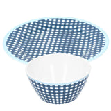Imitation Porcelain Plate Bowl Set Fruit Salad Dessert Dish Tableware for Kitchen - Side View