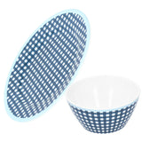 Imitation Porcelain Plate Bowl Set Fruit Salad Dessert Dish Tableware for Kitchen - 45-Degree Angle