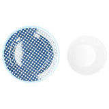 Imitation Porcelain Plate Bowl Set Fruit Salad Dessert Dish Tableware for Kitchen - Low Angle
