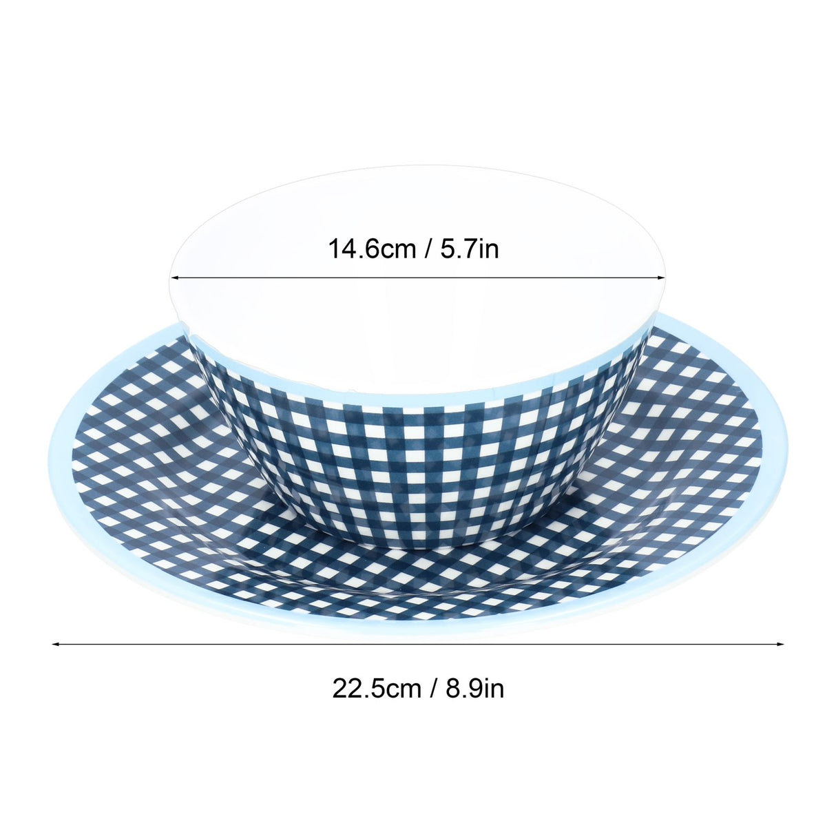 Imitation Porcelain Plate Bowl Set Fruit Salad Dessert Dish Tableware for Kitchen