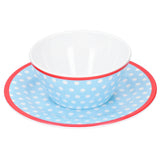 Bowl Dish Set Imitation Porcelain Fruit Salad Dessert Plate Dinnerware Tableware