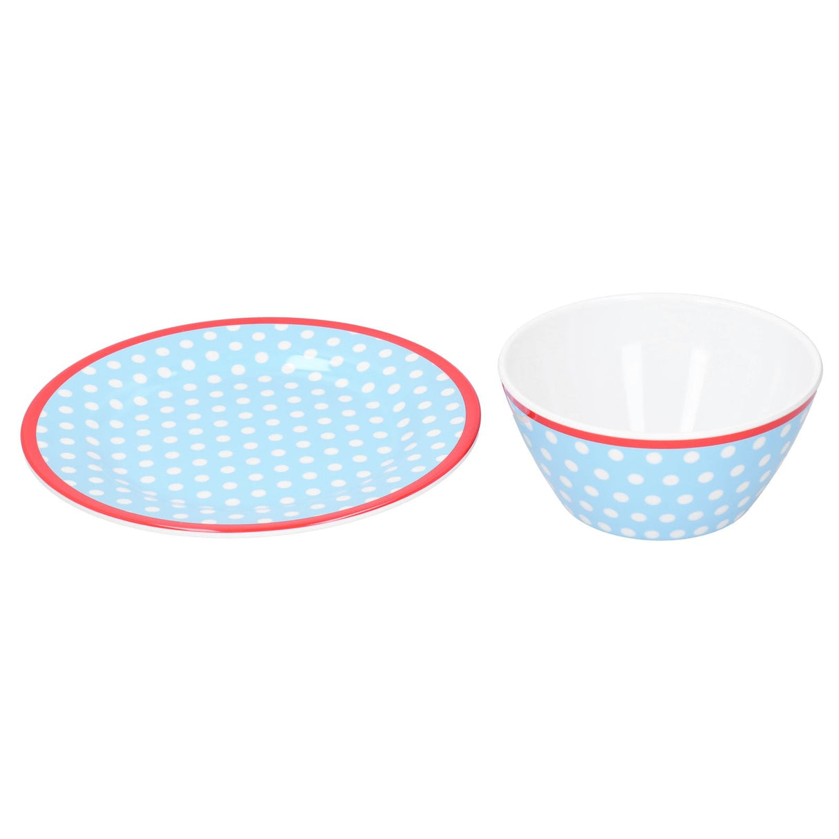 Bowl Dish Set Imitation Porcelain Fruit Salad Dessert Plate Dinnerware Tableware