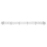 Stainless Steel Towel Hook Storage Rack Hanger with 6 Hooks for Kitchen Living Room Supplies