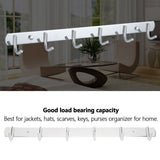 Stainless Steel Towel Hook Storage Rack Hanger with 6 Hooks for Kitchen Living Room Supplies - Extra Image
