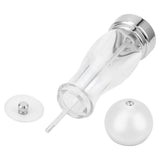 Salt Pepper Grinder Manual Seasoning Mill Shaker Round Acrylic Spice Jars Kitchen UtensilsSmall - Rear View