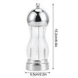 Salt Pepper Grinder Manual Seasoning Mill Shaker Round Acrylic Spice Jars Kitchen UtensilsSmall - Extra Image