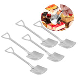 5pcs Dessert Coffee Spoons 304 Stainless Steel Ice Cream Dessert Cake Spoons SetShovel Spoon