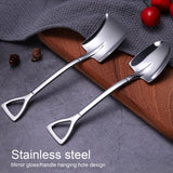 5pcs Dessert Coffee Spoons 304 Stainless Steel Ice Cream Dessert Cake Spoons SetShovel Spoon - Extra Image