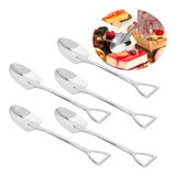 5pcs Dessert Coffee Spoons 304 Stainless Steel Ice Cream Dessert Cake Spoons SetSpoon
