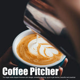 Coffee Latte Cup Thicken 304 Stainless Steel Measuring cup Milk Frothing Jug with Scale Cover500ml with Cover - Extra Image
