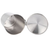 Coffee Latte Cup Thicken 304 Stainless Steel Measuring cup Milk Frothing Jug with Scale Cover1000ml with Cover - Rear View