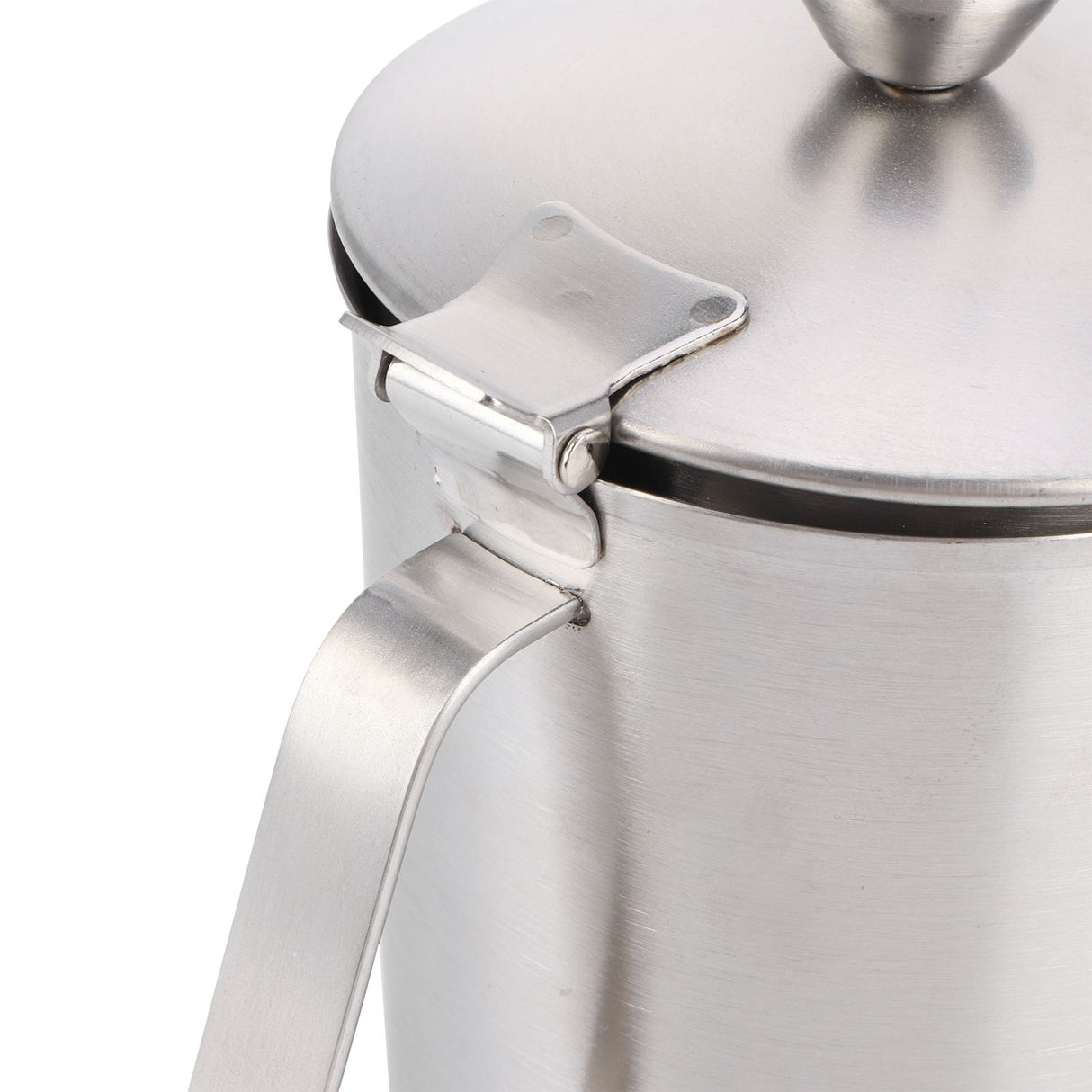 Coffee Latte Cup Thicken 304 Stainless Steel Measuring cup Milk Frothing Jug with Scale Cover1000ml with Cover