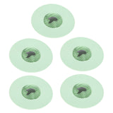 5Pcs Kitchen Sink Drain Plugs Strainer Water Sink Bathtub Drainage Stopper Bathroom AccessoriesGreen - Front View