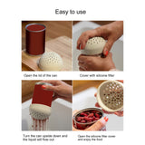 3Pcs Mini Colander Multi Purpose Silicone Can Filter Cover Strainer Kitchen Gadget - Extra Image