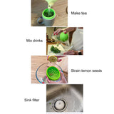 3Pcs Mini Colander Multi Purpose Silicone Can Filter Cover Strainer Kitchen Gadget - Extra Image