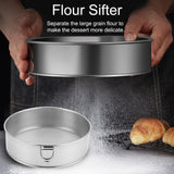 15cm Flour Sifter Strainer 304 Stainless Steel Kitchen Powdered Sugar Sieve for Household Baking