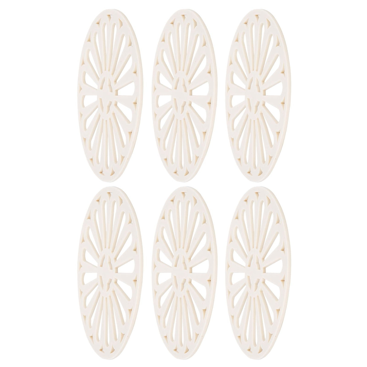 6Pcs Coaster Round Thickened Creative Insulation Pad Kitchen Table Mat Household SuppliesBeige
