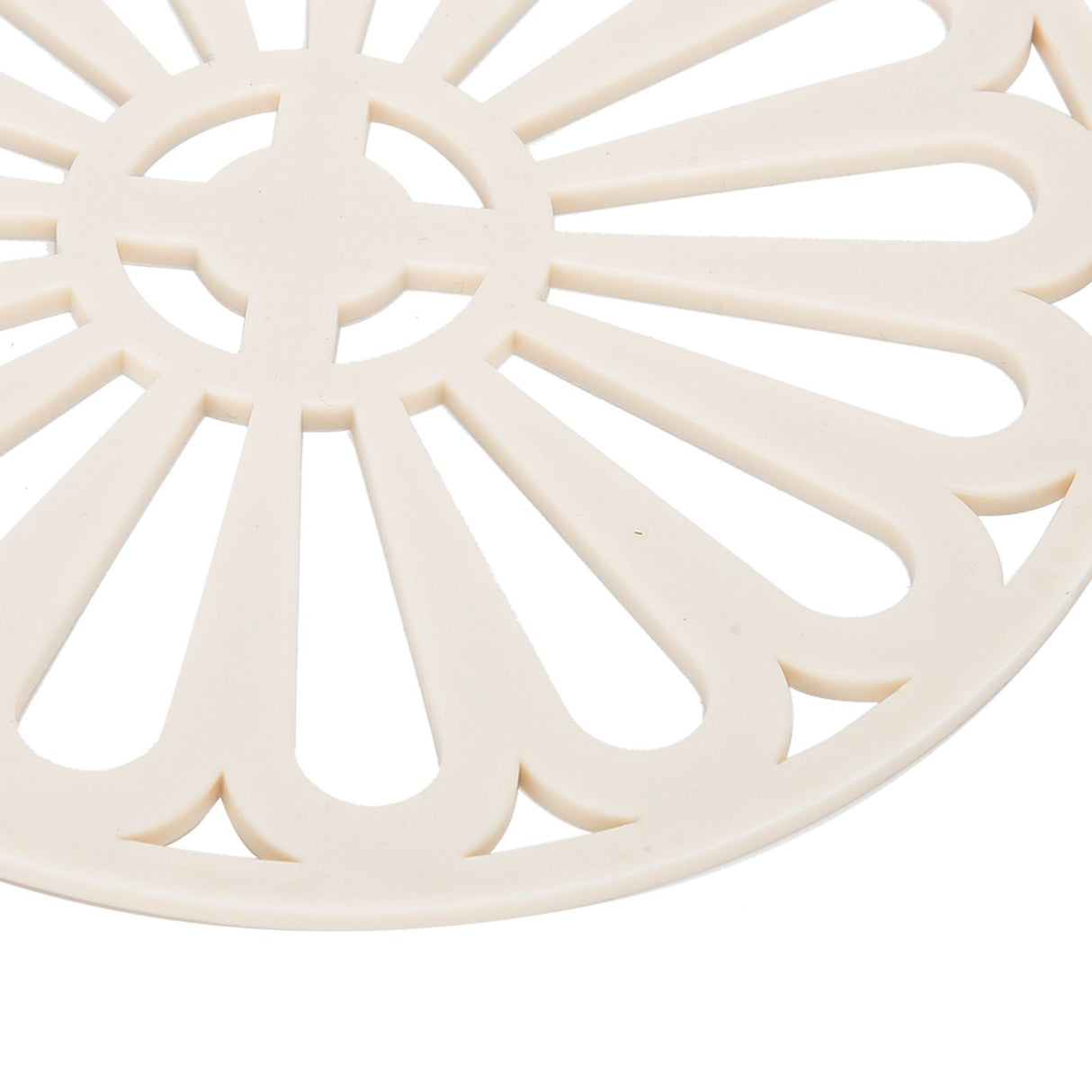 6Pcs Coaster Round Thickened Creative Insulation Pad Kitchen Table Mat Household SuppliesBeige