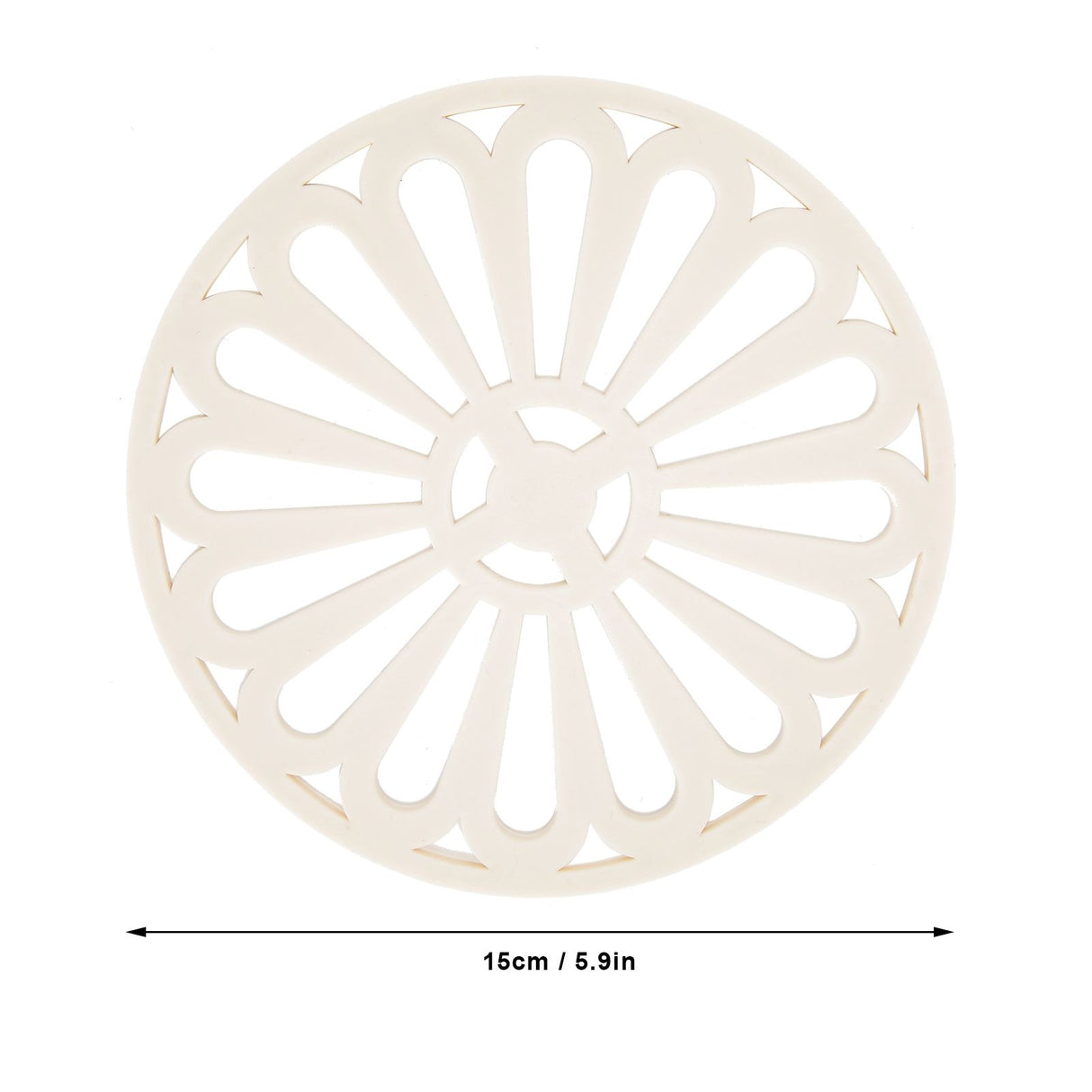 6Pcs Coaster Round Thickened Creative Insulation Pad Kitchen Table Mat Household SuppliesBeige
