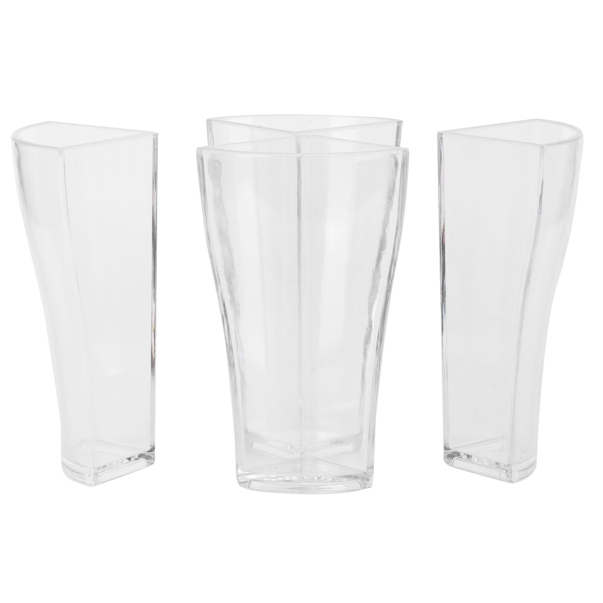 4in 1 Beer Glass Cups Mug Transparent Acrylic Wine Glass for Bar Club Party SuppliesL