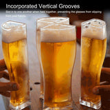 4in 1 Beer Glass Cups Mug Transparent Acrylic Wine Glass for Bar Club Party SuppliesL