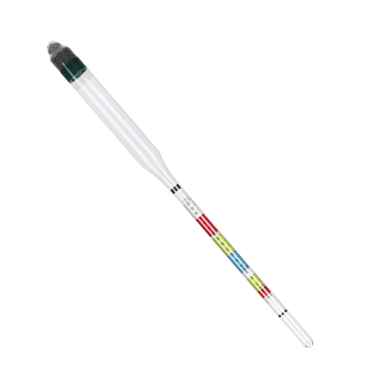 Hydrometer Tester with Sugar Ethanol Density Scales Wine Beer Brewing Measuring Instrument