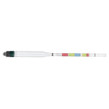 Hydrometer Tester with Sugar Ethanol Density Scales Wine Beer Brewing Measuring Instrument - Side View