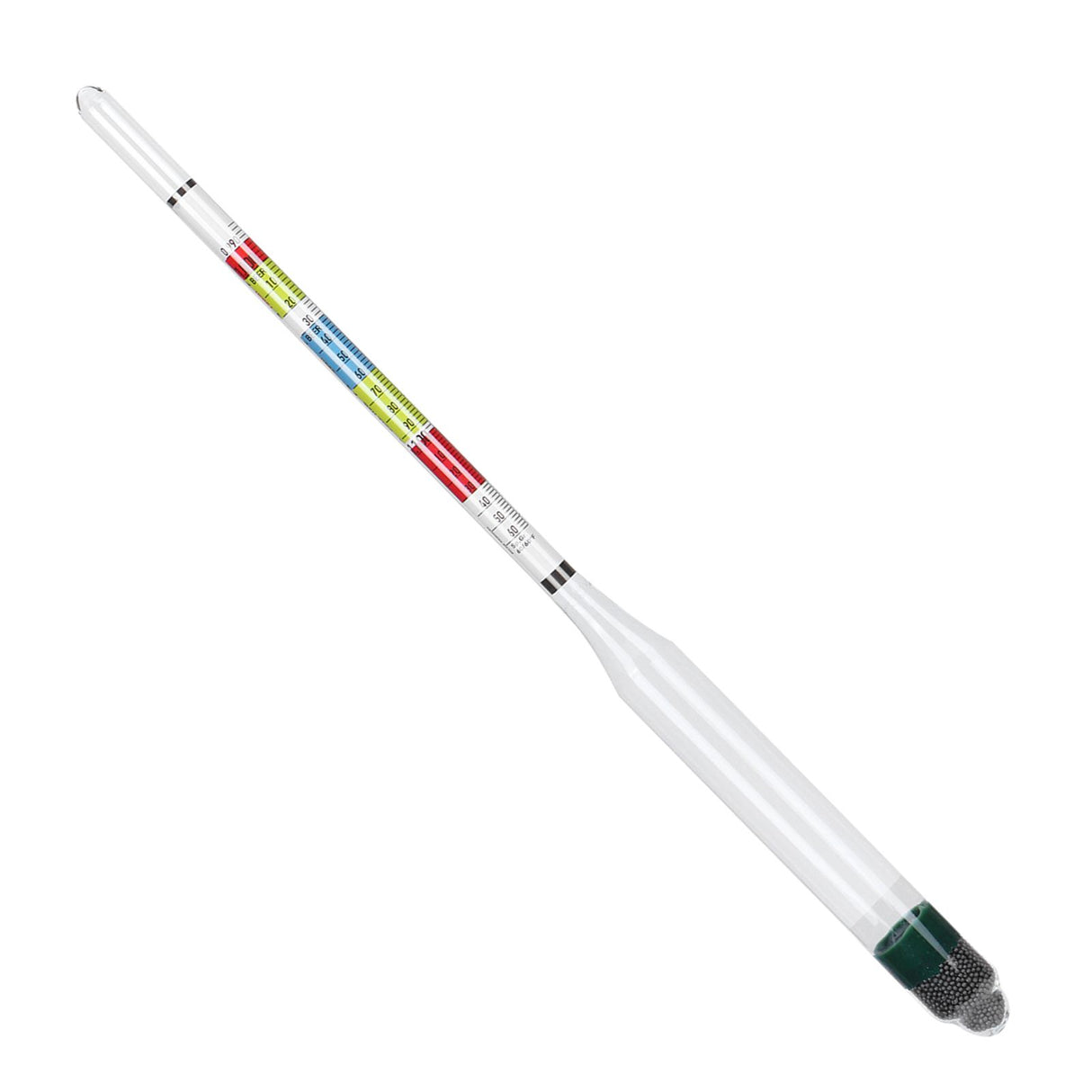 Hydrometer Tester with Sugar Ethanol Density Scales Wine Beer Brewing Measuring Instrument