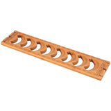 Bamboo Teacup Holder Shelf Tea Cup Draining Rack Organizer Tea Ceremony Accessories8 Grid