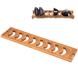 Bamboo Teacup Holder Shelf Tea Cup Draining Rack Organizer Tea Ceremony Accessories8 Grid - Extra Image
