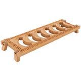Bamboo Teacup Holder Shelf Tea Cup Draining Rack Organizer Tea Ceremony Accessories6 Grid - Top-Down View