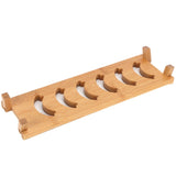 Bamboo Teacup Holder Shelf Tea Cup Draining Rack Organizer Tea Ceremony Accessories6 Grid