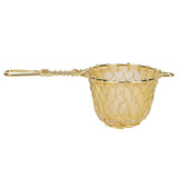 Copper Tea Infuser Strainer Reusable Loose Leaf Teapot Filter with Long Handle for Tea Maker