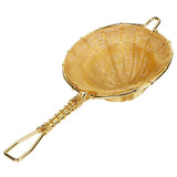 Tea Infuser Strainer Pure Copper Reusable Loose Leaf Teapot Filter for Home Office - Rear View