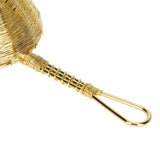 Tea Infuser Strainer Hand Made Copper Reusable Teapot Filter with Long Handle for Tea Maker - Extra Image