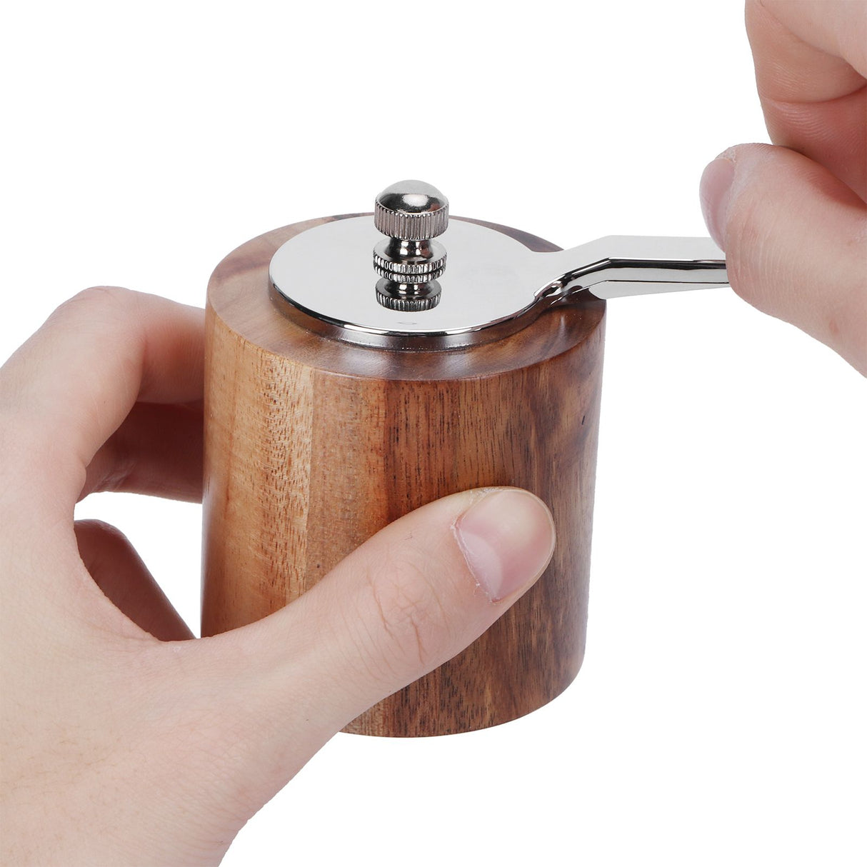 Manual Pepper Grinder Spices Mill Grinding Tool with Long Crank for Home Restaurant