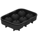 6 Cavity DIY Ice Cubes Mold Ice Ball Maker Mould Tray for Bar Party Cocktail Use Black